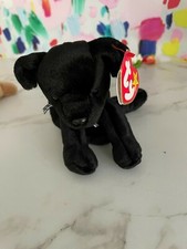 TY 1999 LUKE the BLACK LAB BEANIE BABY - MINT with MINT TAGS
