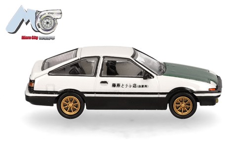 Herpa 87MC000002 MicroCity: Toyota Corolla AE86 (1983-1985), weiß/grün 1:87 - Picture 3 of 5
