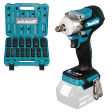 Makita Akku-Schlagschrauber DTW300Z 18V + Schlagnuss-Set E-16586 14-tlg.