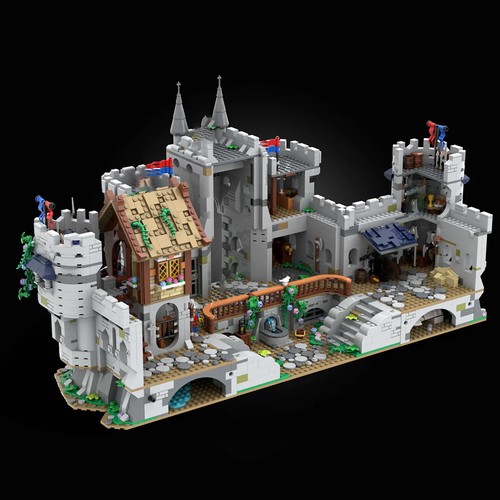 Lennox Castle Set Giocattoli Costruzione Modulare 3889 Pezzi MOC - Foto 3 di 3