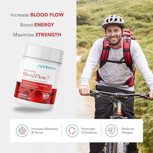 Juvenon Blood Flow-7 óxido nítrico dietético S - 60 CT - ENVÍO GRATUITO nuevo - Imagen 4 de 6
