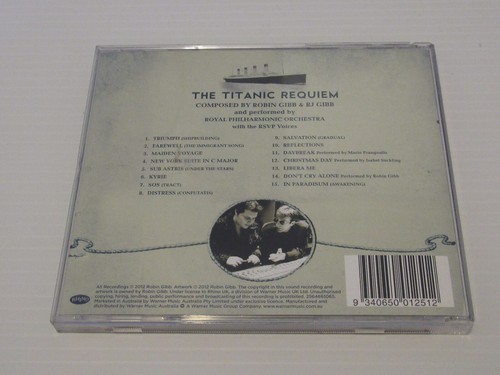 The Titanic Requiem Album Music CD - Robin Gibb & RJ Gibb - Picture 3 of 3