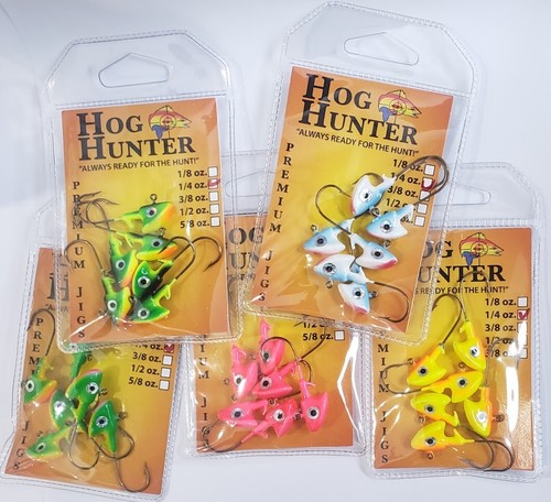 Stand Up Jig Heads Bass Walleye Fishing Lure 1/4, 1/8 oz 6 per pack Erie Dearie - Picture 1 of 31