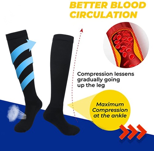 Übergröße XXXL Kompressionsstrümpfe mit extra breiter Wade - kniehoch fester Halt - Bild 7 von 13