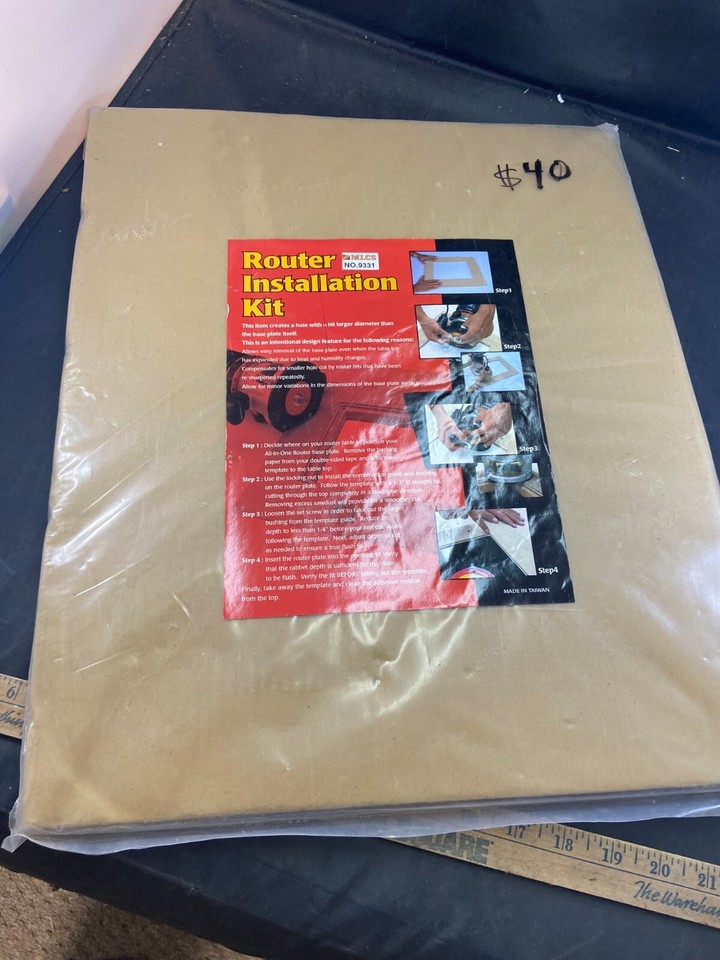 MLCS Router Base Plate Installation Template Kit No 9331 | eBay