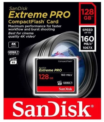 CF Card SanDisk 64GB 32GB 16GB 128GB Ultra Extreme Pro Compact Flash Memory Card - Picture 7 of 8