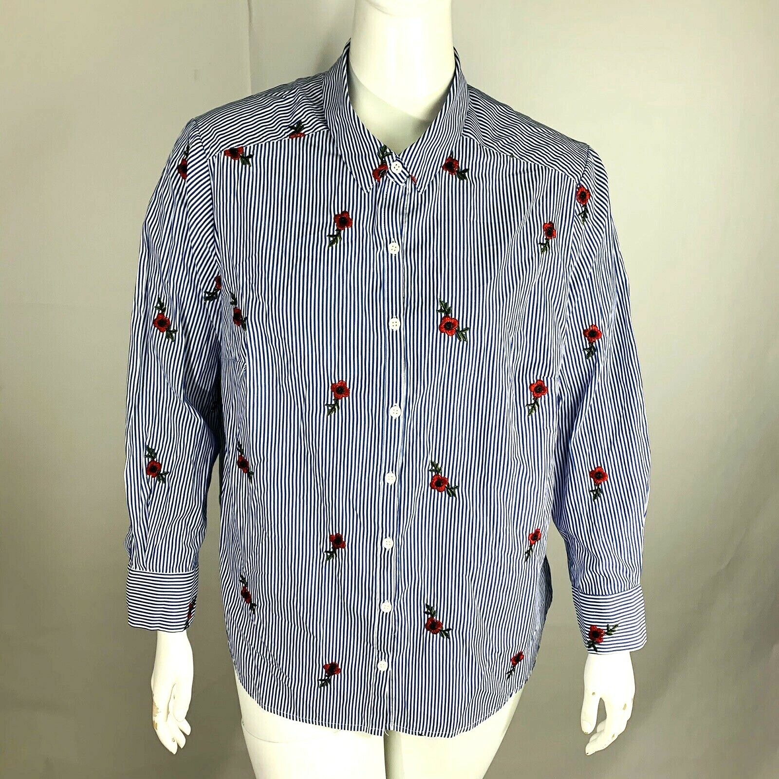 Gibson Latimer Womans 2X Plus Button Down Embroid… - image 2