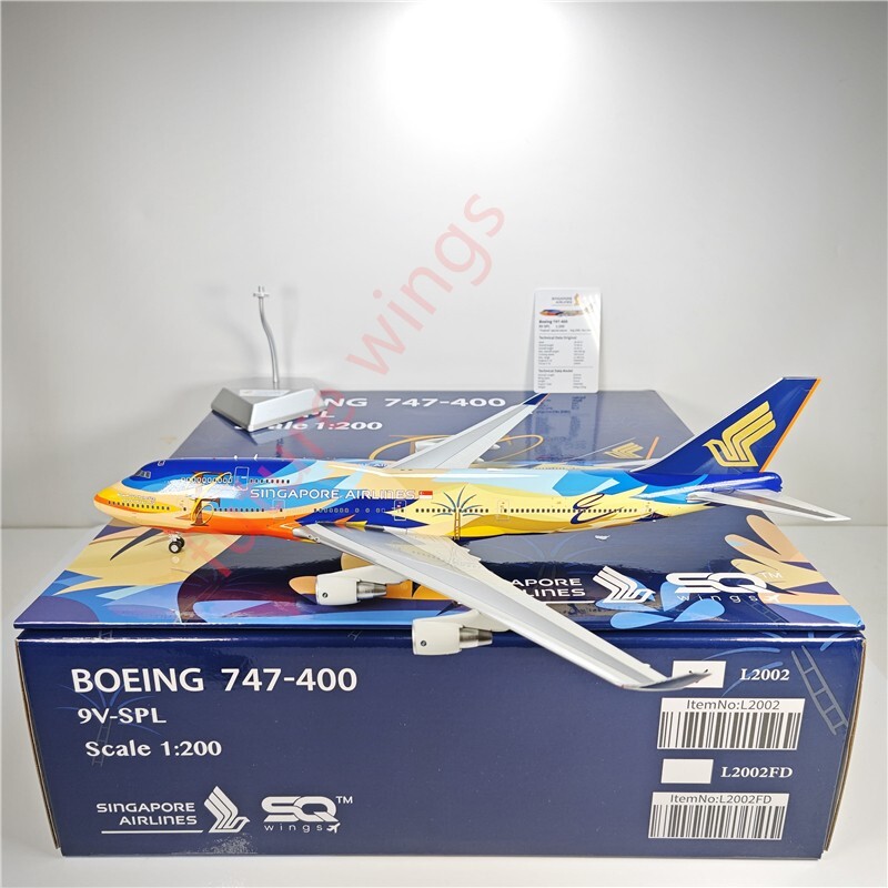1:200 SQ Wings L2002 Singapore Airlines B747-400 9V-SPL 1:200 SQ Wings L2002 Singapore Airlines B747-400 9V-SPL