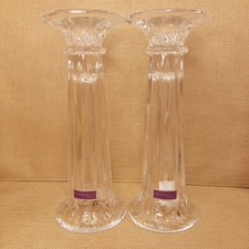 Marquis By Waterford Candlesticks Pair Germany Waterford Crystal Bougeoir In Box