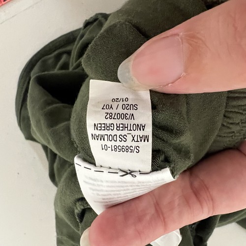 Old Navy Maternity Jumpsuit Womens Size S Green Short Sleeve Empyre Waist V Neck - Picture 9 of 15