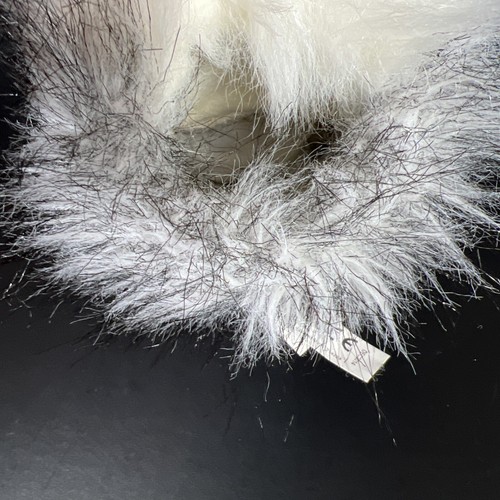 Aurora Wolf Hand Puppet Gray White Soft Shaggy Plush Tongue - Picture 5 of 6