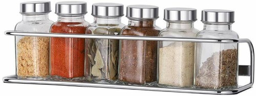 4 Packungen Wand Gewürzregal Organizer Gewürz Hängeregale für Küche - Bild 5 von 7