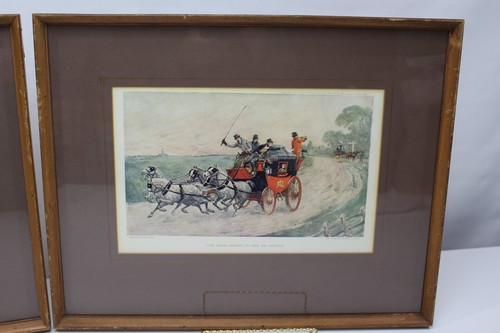 Conjunto de arte mate enmarcado Albert Ludovici de colección lote impresión antiguo inodoro madera Dickens - Imagen 5 de 24