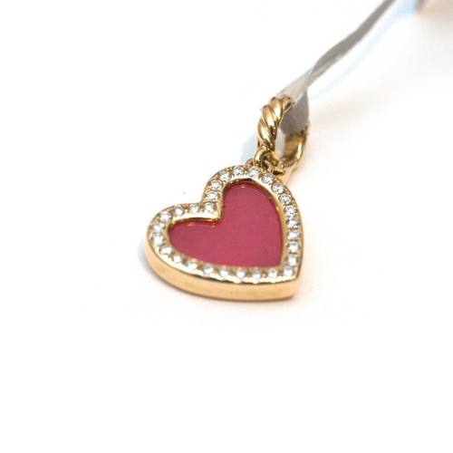 DAVID YURMAN Nuevo 11mm Elementos Corazón Potenciador Dije Rodonita Diamante Oro 18K - Imagen 3 de 7
