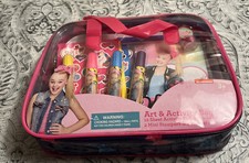 JOJO SIWA Art and Activity Bag Set - Stickers, Stampers, Markers, Activity Pad