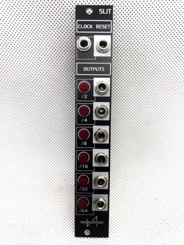 SEGMENTUM MODULAR - SLIT v.2( Eurorack Clock Divider Module.) New Aluminum Panel - Picture 1 of 9
