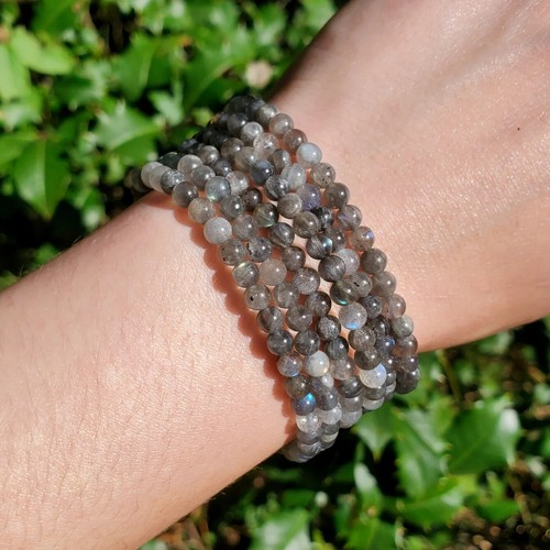 4mm Natural Gemstone Round Beads Layering Healing Bracelets for Reiki Balance - Picture 15 of 86