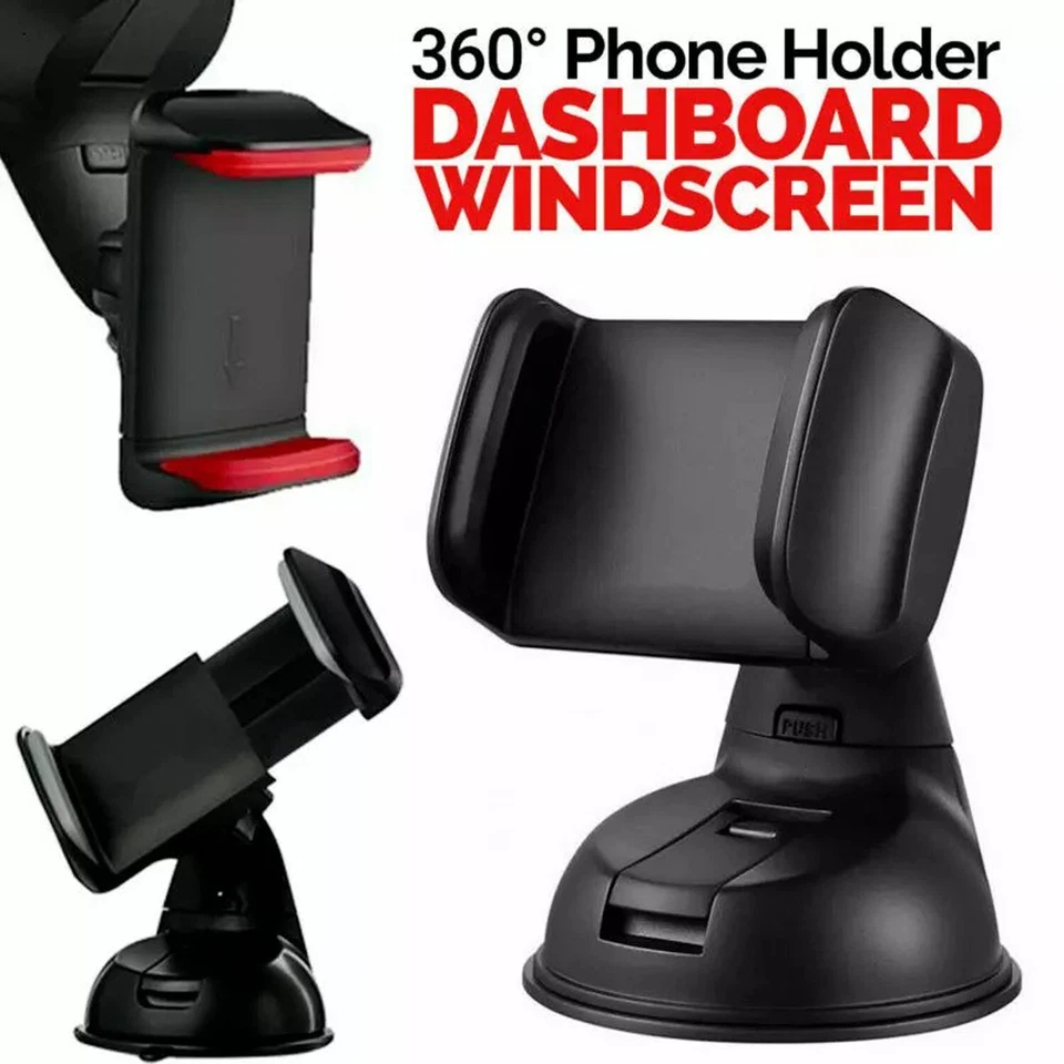 Universal Car Phone Holder 360 Windscreen Suction Mount GPS Stand Cradle UK SELL - Image 2 of 4