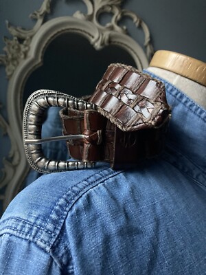 Vintage Express Leather Western Belt Size Medium | eBay display picture 2