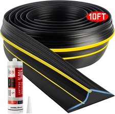 Universal Garage Door Threshold Seal Strip 10FT Kit Bottom Waterproof Rubber NEW
