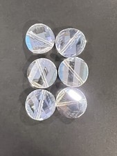 Swarovski Crystal Twist Beads - 14mm - Crystal LOT of 6