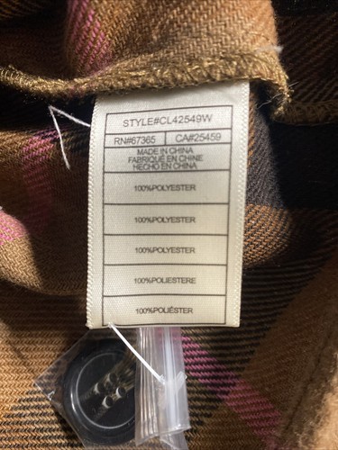 BB Dakota by Steve Madden Women's Size XS Long Sleeve Boxy Shacket Brown - Picture 5 of 5