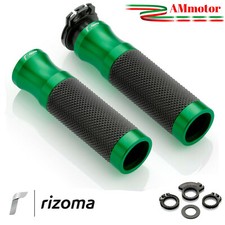 Manopole Rizoma Ducati 1198 09-12 Moto Sport Coppia Verde Alluminio Gomma 22 mm