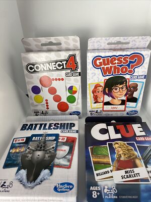 Lot Of Hasbro Game Lot- Clue Guess Who? Connect Battleship Brand New! 