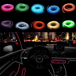 Details About 3v 300cm El Light Strip Lights Kit Lights Car Interior Decoration Lights