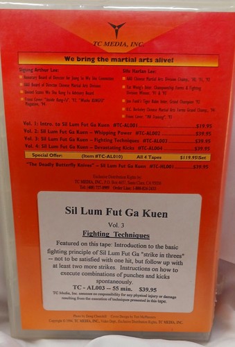 SIL LUM FUT GA KUEN VOLUME 3 FIGHTING TECHNIQUES VHS VIDEOTAPE - Picture 9 of 11