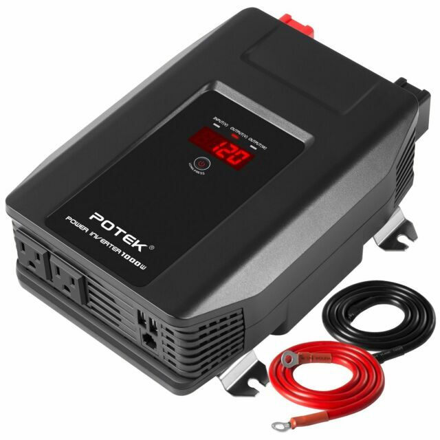 Potek 2000w Power Inverter 12v DC to 110v AC Car Inverter With