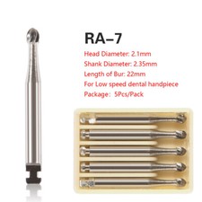 DENTAL Round Carbide Bur drills for Slow Low Speed Handpiece Latch RA-7