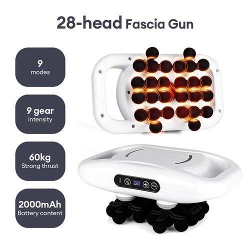 30-Heads Body Massage Gun High-Frequency Vibration Fascia Gun Back Waist Thigh - Picture 26 of 30