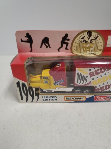 Matchbox White Rose Limited Edition 1995 NFL WASHINGTON REDSKINS Truck Hauler - Picture 2 of 6