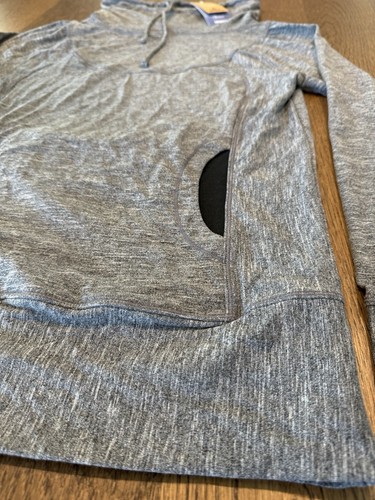 NWT Prana Ember Top Women’s Sz M Black Cowl Neck Long Sleeve Pockets Drawstring - Picture 3 of 13