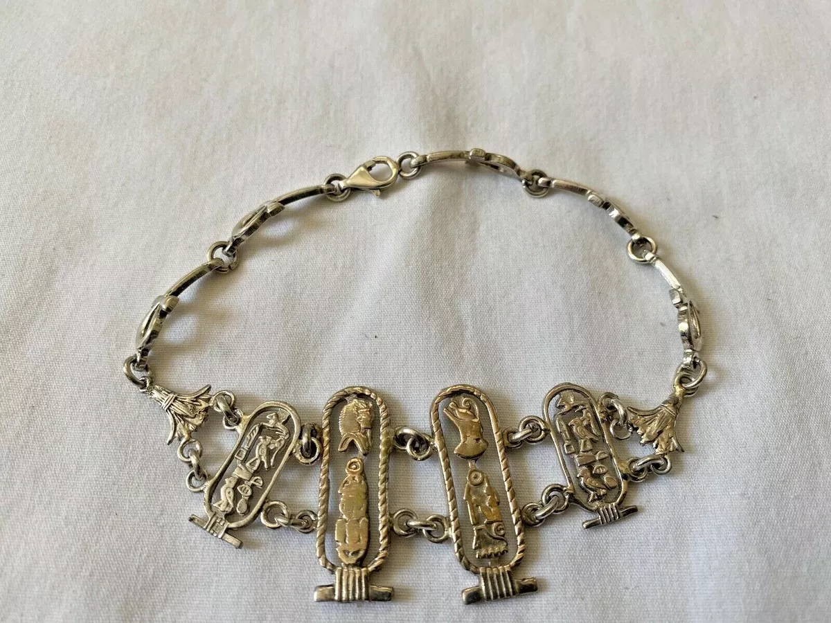 Silver 2024 cartouche bracelets