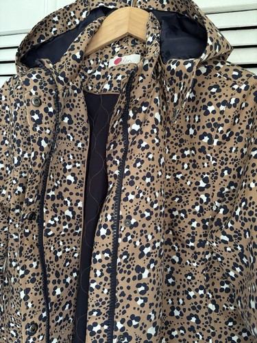 Boden Size 14 Animal Print Waterproof Lined Parka Raincoat RRP £170 - Picture 9 of 10