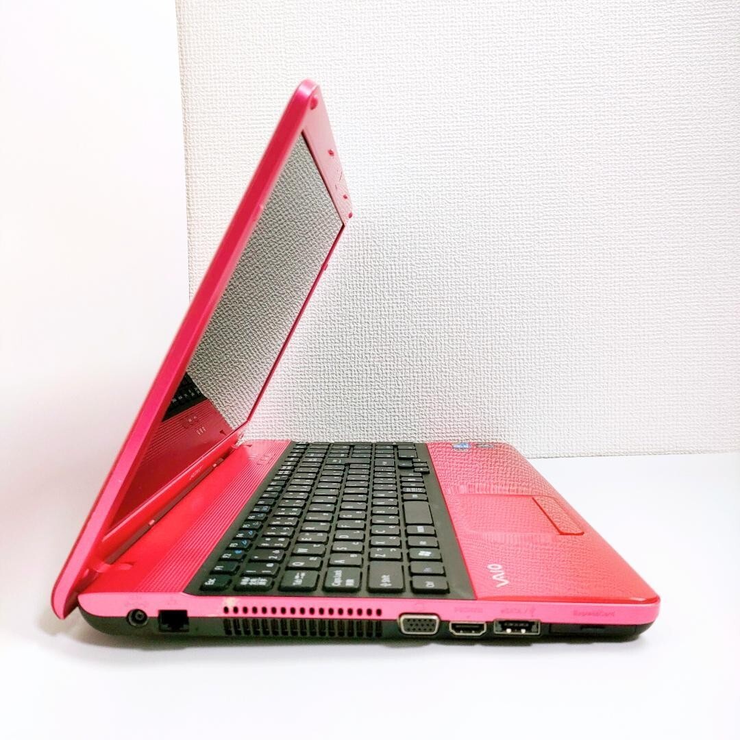 SONY VAIO ノートPC⭐windows11⭐SSD⭐Bluetooth SONY VAIO Laptop Windows 11 SSD 258GB 4GB RAM Bluetooth Pink