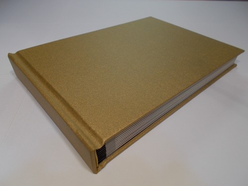 Bookcloth Bound Photo Album Wedding & Special Occasions - Gold - Picture 1 of 6