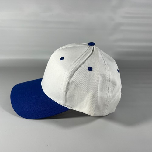 Vintage KC Brand Baseball Hat Cap NOS Deadstock SnapBack Two Tone Blue White - Picture 5 of 11