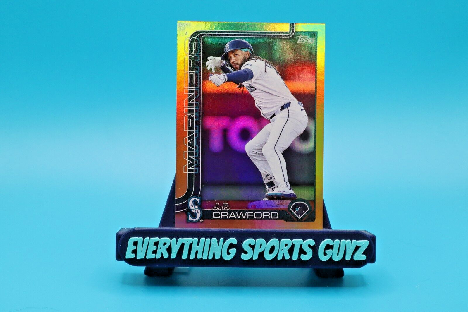 2025 Topps Series 1 Baseball - #298 J.P. Crawford Gold Foil #28/50