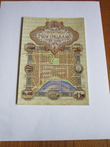 Lote de postales de Nueva Orleans obras de arte Coleman, farmacia, mapa de Tricentennial St HISTORIA - Imagen 9 de 21