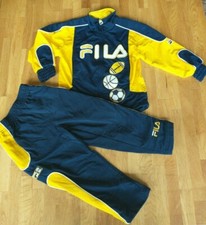 FILA Child Size 4 Two Piece Warm-up Suit Embroidered Patches Football Soccer