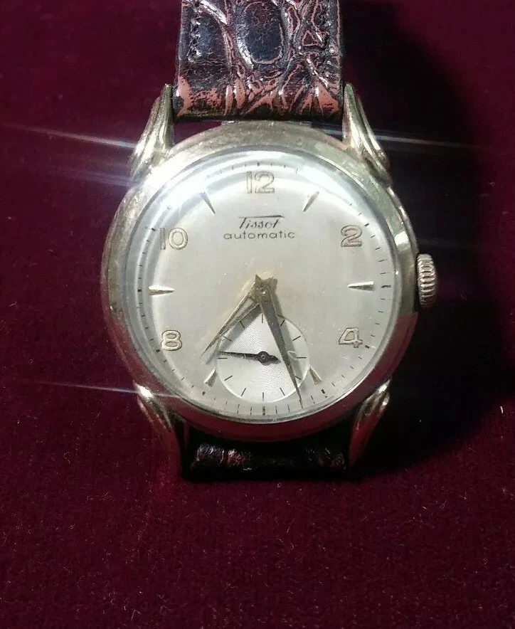 Vintage Tissot bumper Automatic gents watch gold tone 1940 s Cal 285 1 r502