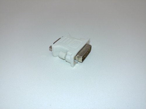 Female VGA to Male DVI Short Inline Cable Adapter PC Computer Monitor - Picture 2 of 7