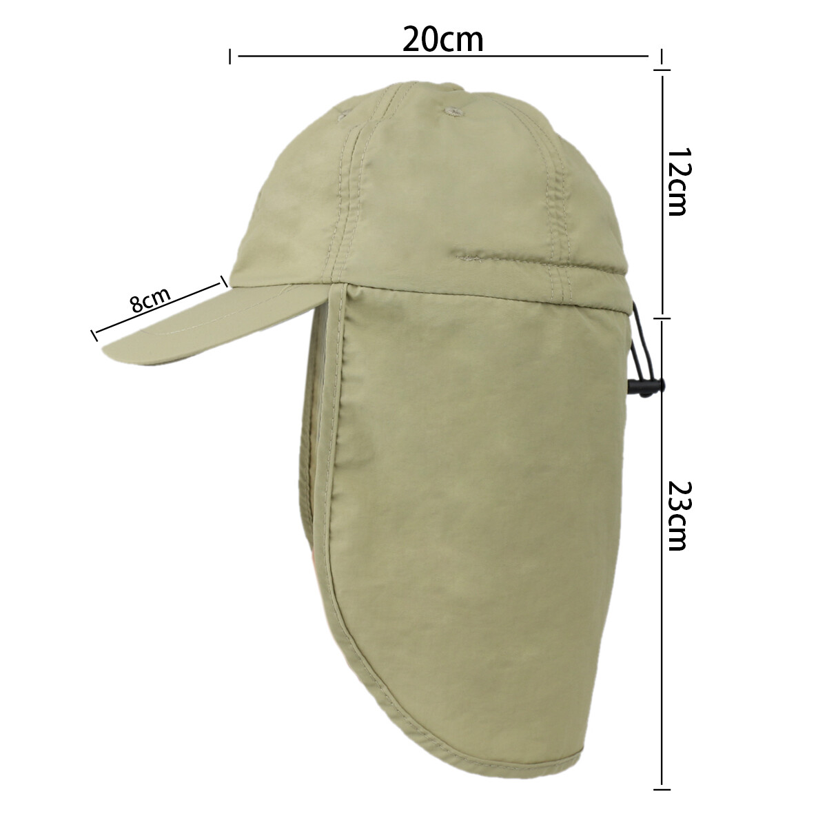Legionnaires Cap Sun Hat Neck Protection UPF Lightweight Microfibre