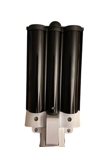 Revlon 3 Barrel Jumbo Heat Iron Ceramic Hair Waver Styler Swivel Cord Blk RV084 - Picture 8 of 10