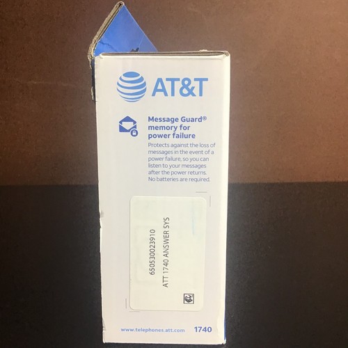 Cyfrowy system sekretarki AT&T ze znaczkiem czasu i dnia biały - Zdjęcie 4 z 6