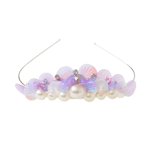 Kids Girls Crowns Faux Pearls Hair Clip Rhinestones Headband Princess Headwear - Picture 33 of 49