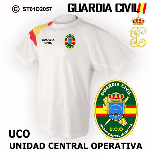 CAMISETAS TECNICAS: GUARDIA CIVIL - UCO UNIDAD CENTRAL OPERATIVA M2 - Imagen 2 de 3